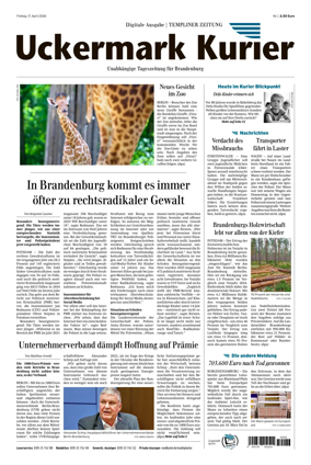 Cover of Templiner Zeitung
