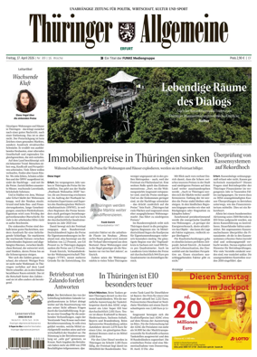 Cover of Thuringer Allgemeine (Erfurt)