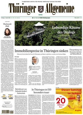 Cover of Thuringer Allgemeine (Gotha)