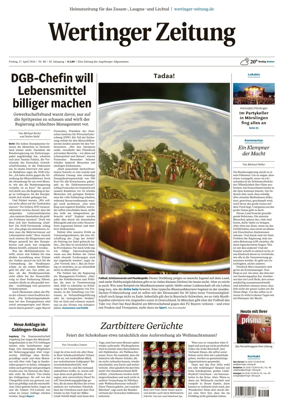 Cover of Wertinger Zeitung