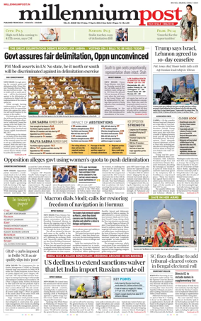 Cover of Millennium Post
