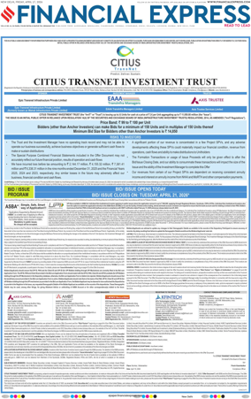 Cover of The Financial Express