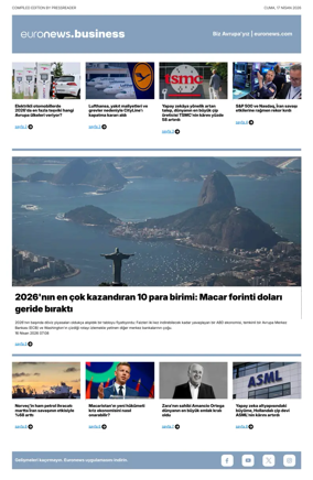 Cover of Euronews Business (Turkish) Compiled Editions