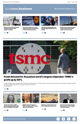 Cover of Euronews Business