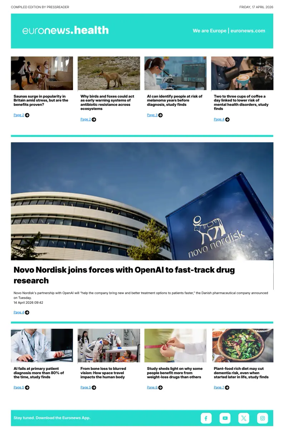 Cover of Euronews Health (English) Compiled Edition