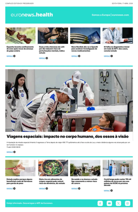 Cover of Euronews Health (Portuguese)