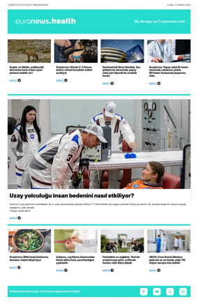 Cover of Euronews Health (Turkish) Compiled Edition
