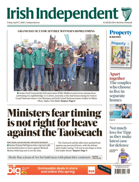 Cover of Irish Independent
