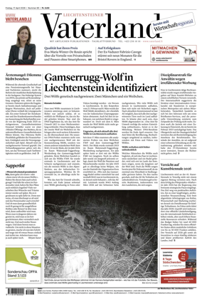 Cover of Liechtensteiner Vaterland