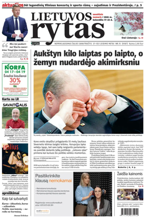 Cover of Lietuvos Rytas