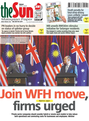 Cover of The Sun (Malaysia)