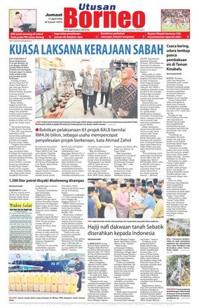 Cover of Utusan Borneo (Sabah)