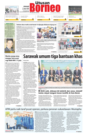 Cover of Utusan Borneo (Sarawak)