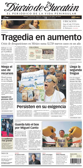 Cover of Diario de Yucatan