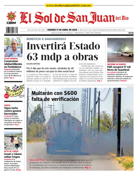 Cover of El Sol de San Juan del Rio