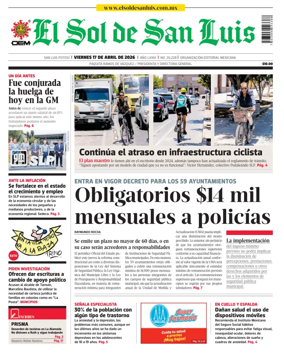 Cover of El Sol de San Luis Potosi