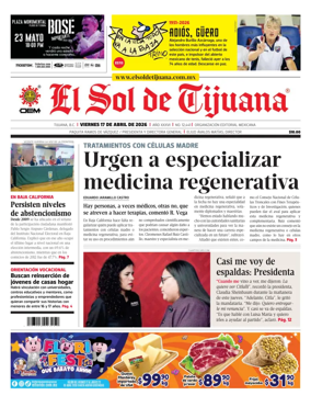 Cover of El Sol de Tijuana