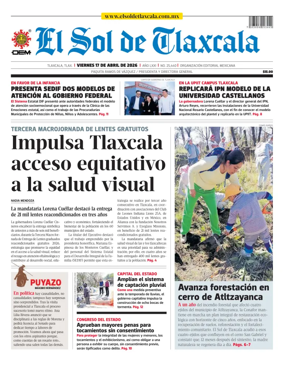 Cover of El Sol de Tlaxcala