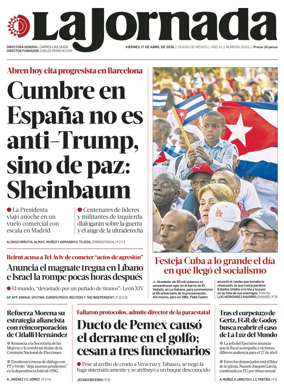 Cover of La Jornada