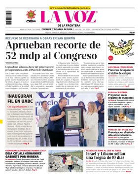 Cover of La Voz de la Frontera