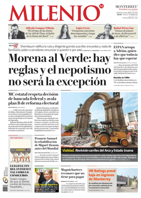 Cover of Milenio Monterrey