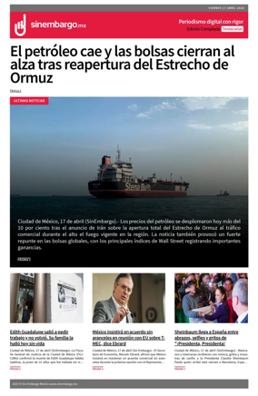 Cover of Sin Embargo destacadas