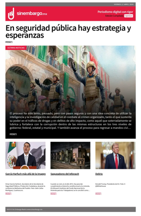 Cover of Sin Embargo Opinion