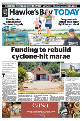 Cover of Hawke's Bay Today