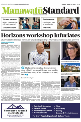 Cover of Manawatu Standard