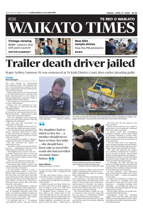 Cover of Waikato Times