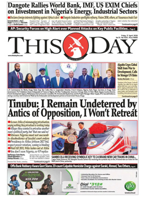 Cover of THISDAY
