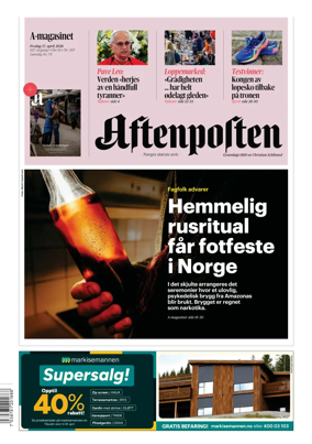 Cover of Aftenposten