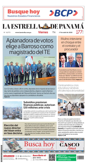 Cover of La Estrella de Panama