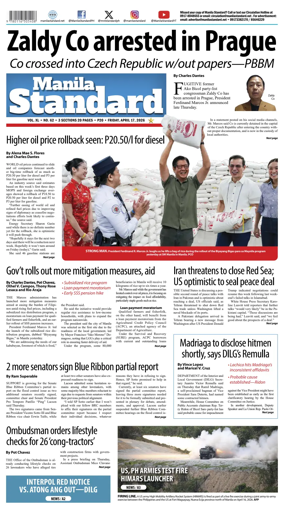 Cover of Manila Standard