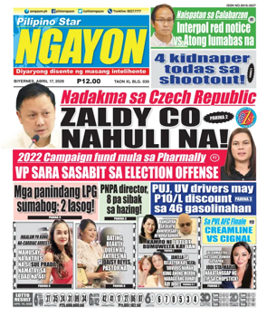 Cover of Pilipino Star Ngayon