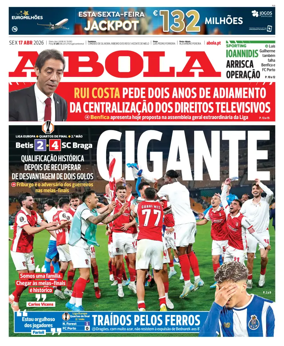 Cover of A BOLA (Portuguese)