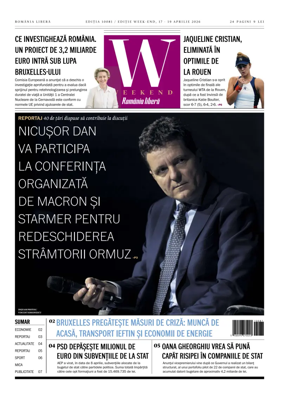 Cover of Romania Libera - Friday Edition