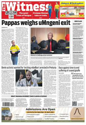 Cover of The Witness (South Africa)