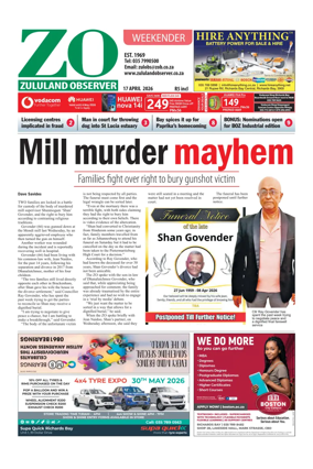 Cover of Zululand Observer - Weekender