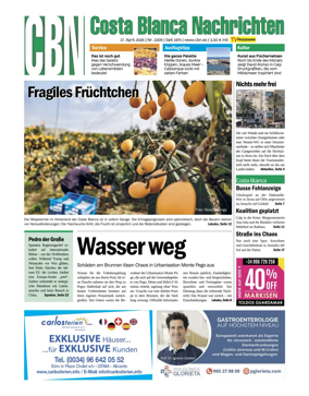 Cover of Costa Blanca Nachrichten