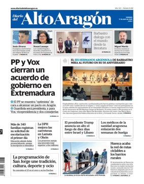 Cover of Diario del Alto Aragon