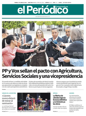 Cover of El Periodico Extremadura