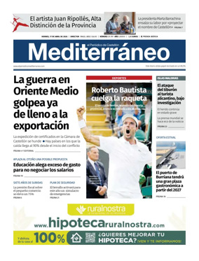 Cover of El Periodico Mediterraneo