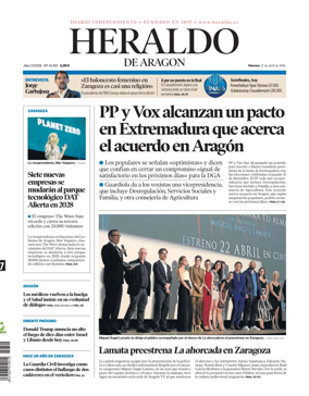 Cover of Heraldo de Aragon