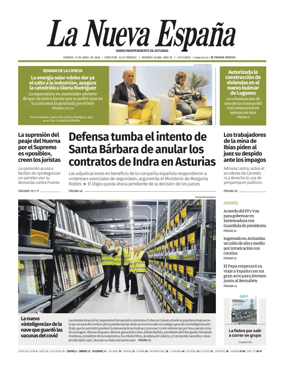 Cover of La Nueva Espana (Occidente)