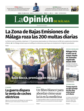 Cover of La Opinion de Malaga