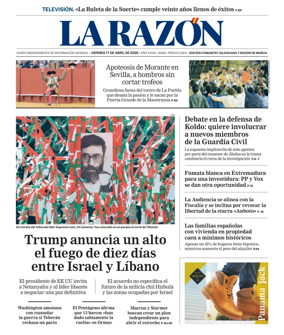 Cover of La Razon (Levante)