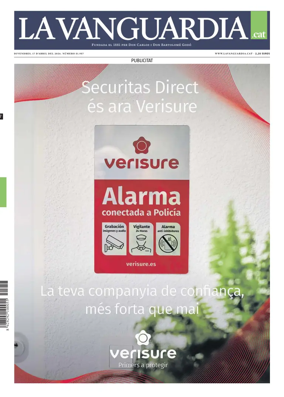 Cover of La Vanguardia (Catala)