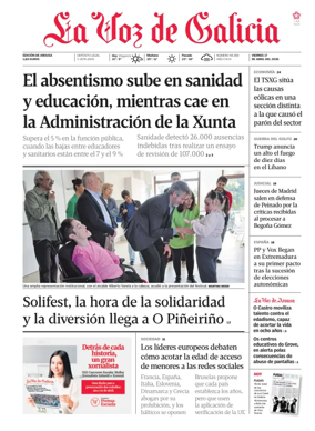 Cover of La Voz de Galicia (Arousa)