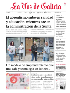 Cover of La Voz de Galicia (Barbanza)